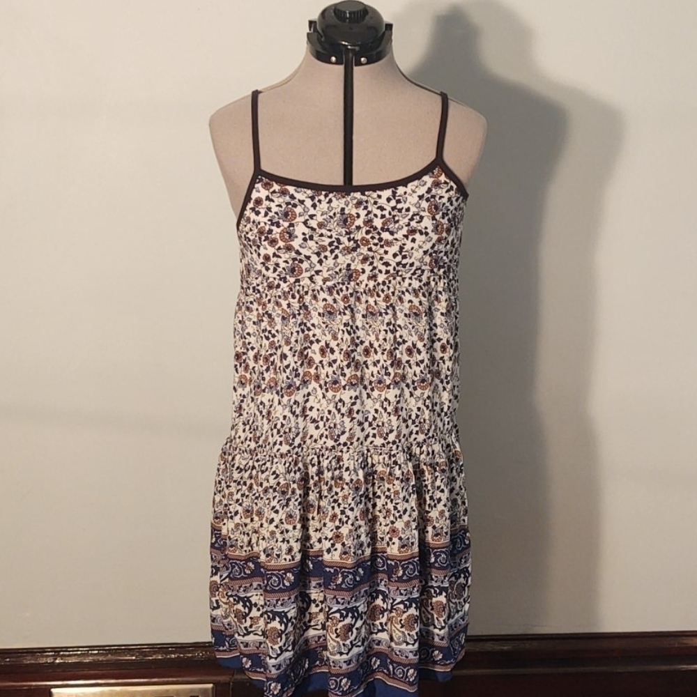 Boho Floral Tiered Dress Size S